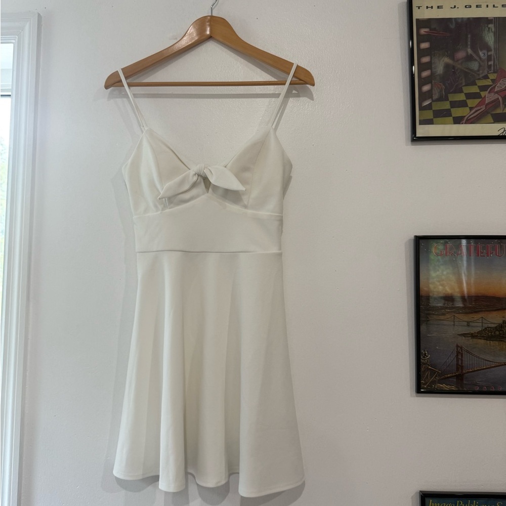 Francesca's Collections White Spaghetti Strap Sundress